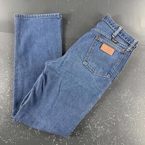Wrangler Jeans Mens 32x32 Actual Blue 936PWD Slim Fit Cowboy Cut Smoke Rise Fade